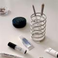 Toothbrush Stainless Steel Holder Metal Bathroom Accessories Tool for Toothpaste Makeup Brush Storage Rack Home Decoration. 