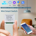 WiFi Smart Light Switch 16A 20A Cozylife App Remote Module 2-Way Relay Breaker Voice Control Work with Alexa Google Home Alice lightify. 
