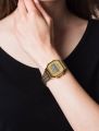 Casio Vintage Digital Watch Gold Stainless Steel Unisex Water-Resistant New. 