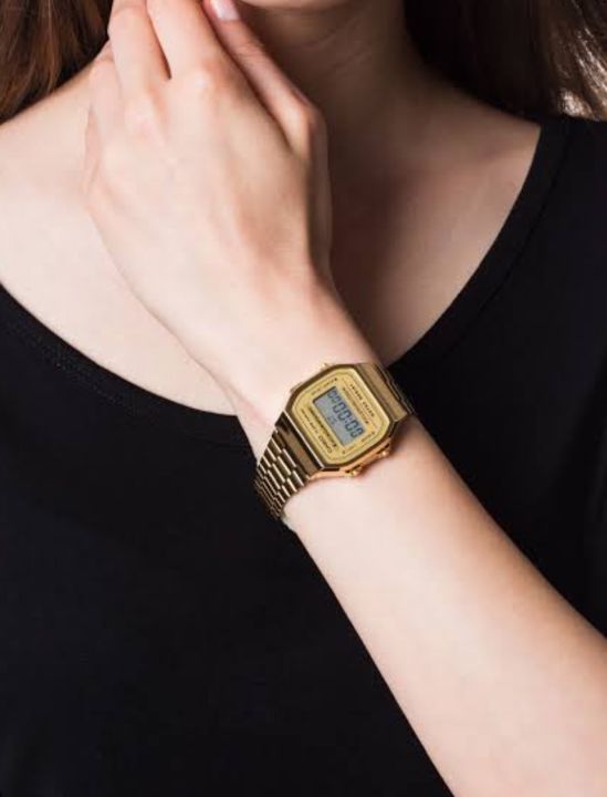 Casio%20Vintage%20Digital%20Watch%20Gold%20Stainless%20Steel%20Unisex%20Water-Resistant%20New%20-%20Image%203