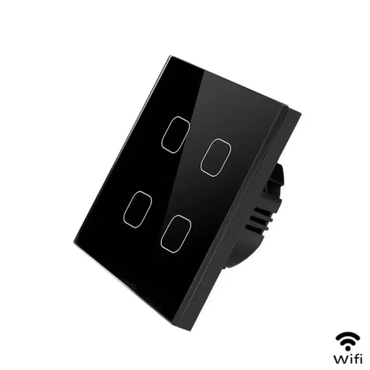 UNKAS%20No%20Neutral%20Wire%20Required%204%20Gang%20Wifi%20Wall%20Light%20Touch%20Switch%20EU%20220V%20Works%20with%20Tuya%20Smart%20Home%20Support%20Alexa%20%20Home%20-%20Image%202