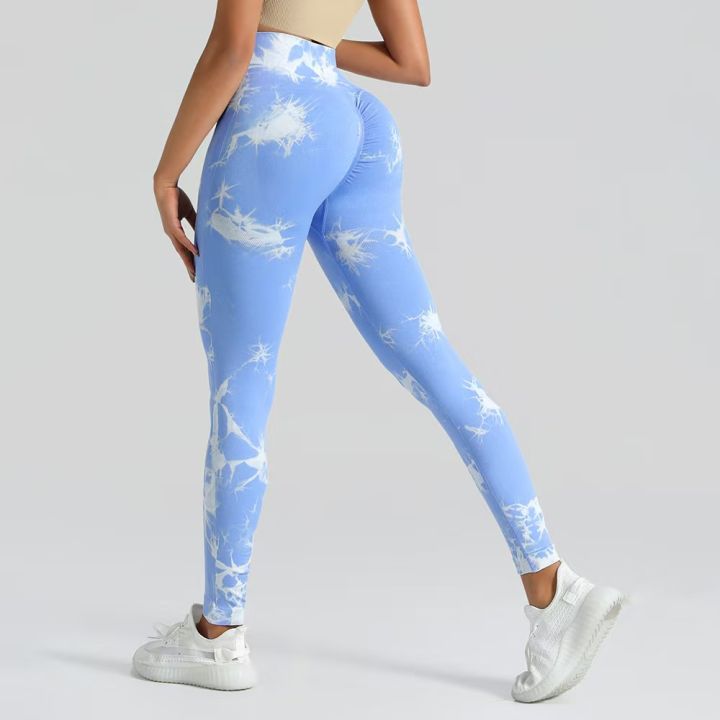 Seamless%20Tie-Dye%20Yoga%20Pants%20High%20Waist%20Peach%20Booty%20Leggings%20for%20Women%20-%20Print%20Workout%20Tights%20Butt%20Lifting%20Fitness%20Cross-Border%20-%20Image%207