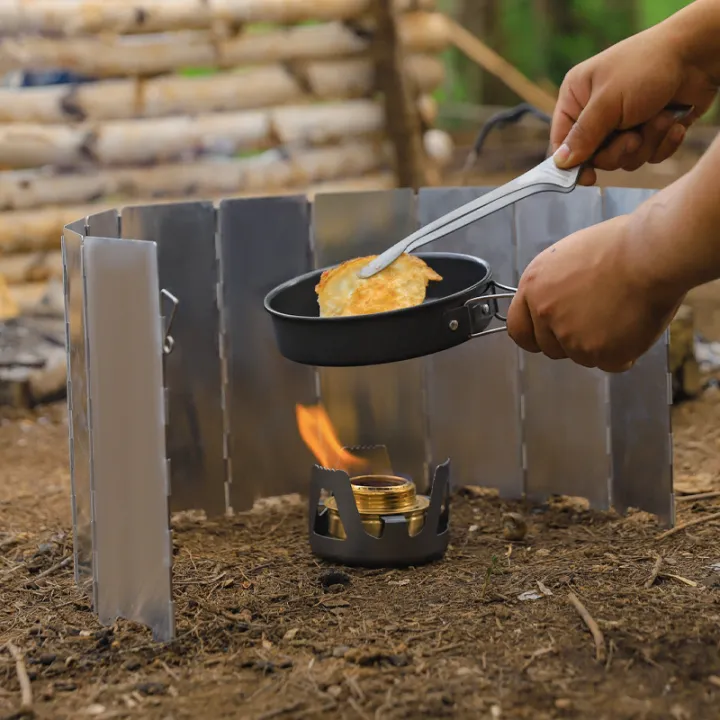 8/10/12/14/16Plates%20Stove%20Windscreen%20Aluminum%20Alloy%20Stove%20Wind%20shield%20with%20Drawstring%20Bag%20For%20Camping%20Burner%20Windproof%20Screen%20-%20Image%207