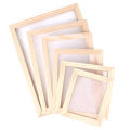 Paper Making Frame Screen DIY Wood Paper Making Papermaking Mould Crafts Handcraft Paper Recycling Tool Wooden Multi-size.