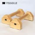 Wooden Parallettes | Parallettes | Push Up Stand Parallel Bars | wood Parallettes | Non Slip Base For Floor | Calisthenics Parallettes | Workout And Exercise Parallel Bars |. 