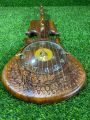 Wooden wall clock in guitar shape beautiful decoration piece. 