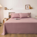 1 pc Bed Flat Sheet for Double Bed Plain Solid Color Top Sheets Single/Queen/King Flat Bedsheets Soft Home Bed Linen Sheets. 