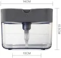 2 in 1 Soap Pump Plastic Dispenser for Dishwasher Liquid Holder. 