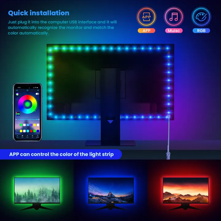 Immersive%20PC%20Background%20RGBIC%20LED%20Strips%20Monitor%20Screen%20Color%20,USB%20Sync%20Box%20Compatible%20for%20Win%20PC,%20Ambient%20Lighting%20-%20Image%202