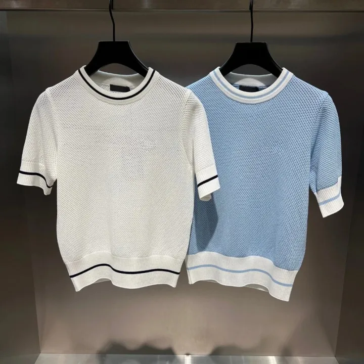 Korean%20Original%20Women's%20Golf%20Knitwear%202026%20Summer,%20Cool%20Hollow%20Short-Sleeve%20T-Shirt%20with%20Logo,%20Breathable%20Trendy%20Top%20for%20Daily%20-%20Image%202