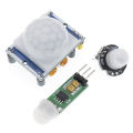 PIR Sensor HC-SR501 HC-SR602 HC-Sr505 Adjust IR Pyroelectric Infrared Motion Detector Module For Raspberry Pi Sensing Human Bod. 