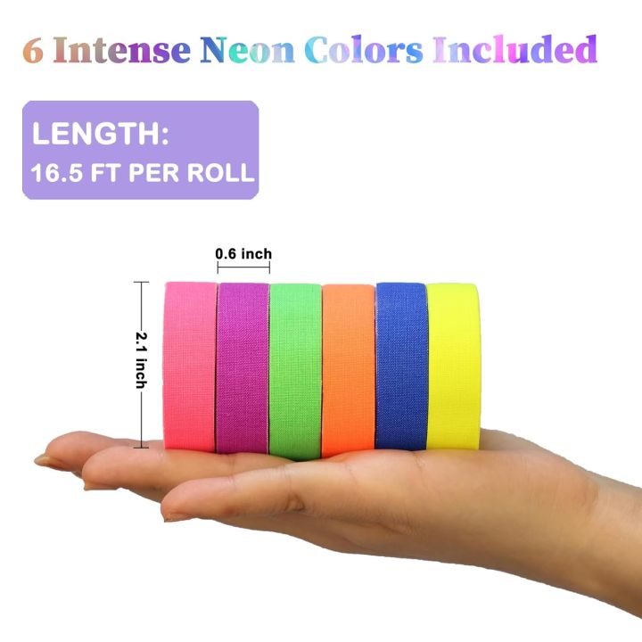 UV%20Blacklight%20Reactive%20Fluorescent%20Cloth/Neon%20Gaffer%20Tape,%20Super%20Bright%20Spike%20Tape%20for%20Glow%20Party%20Supplies%20-%20Image%204