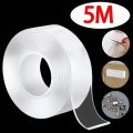 5m Nano Tape (Double Sided Washable Silicone Transparent Tape) Water Proof Nano Adhesive Tape. 