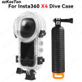 Dive Case for Insta 360 X4 Waterproof Housing Cover for Insta360 X4 Invisible Diving Case Underwater 50M Dive Shell Accessories. 
