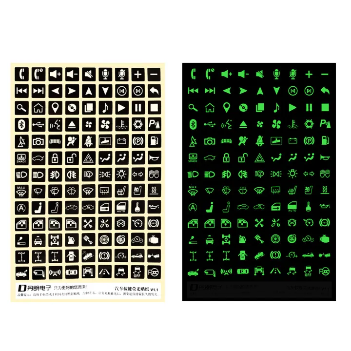 Sticker Rocker Panels Car Luminous Sticker Rocker Switch Label Circuit Panel Decals Switches ...