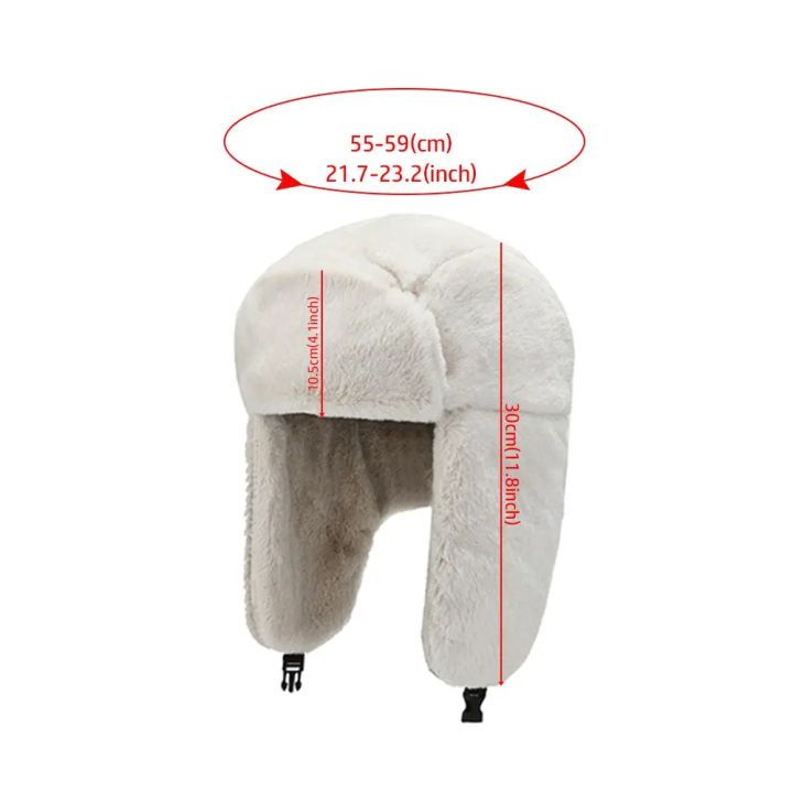 Men%20Women%20Thick%20Plush%20Bomber%20Hat%20Warm%20Winter%20Hat%20Trapper%20Hats%20Russian%20Ushanka%20Snow%20Caps%20Earflap%20Bonnet%20-%20Image%206