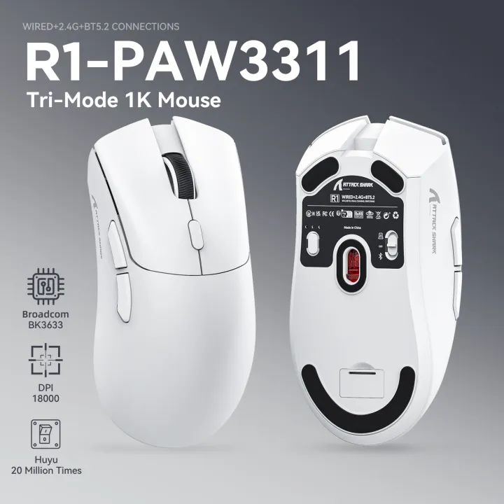 Attack%20Shark%20R1%20Wireless%20gamer%20mouse,PAW3311%201KHZ%2018000dpi,Bluetooth%20Mouse,%20Macro%20Gaming%20Mouse,mouse%20pad/pc%20-%20Image%203