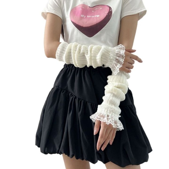1Pair%20Fingerless%20Long%20Wrist%20Gloves%20Arm%20Warmers%20False%20Sleeves%20Knitted%20Gloves%20Finger%20Sleeves%20Cover%20Black%20White%20Half%20Finger%20Gloves%20-%20Image%207