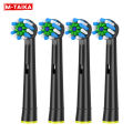 4PCS CrossAction Replacement Brush Heads For Oral B Trizone Triumph Vitality D100 D12 D16 D36 Electric Toothbrush. 