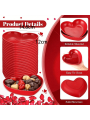 1/5/10/20pcs Plastic Heart Shaped Dinner Plate Set - Red And Pink Heart Themed Fruit Snacks Plate,Suitable For All Parties. 