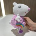 16-19CM Genuine Peppa Pig Bundle pocket 8 Friends Daddy Mammy Peppa George Plush Bahs Stuffed Dolls Pajamas Peppa Kids . 