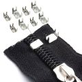 20PCS 5# Zipper Stop Metal Clasp Claw-Style Tail Four-Claw End Zipper Head Tail Regulation Four-Claw Code Card Stop.