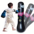 Inflatable Bopper Kids Punching Bag with Bounce-Back Action Inflatable Toys Bop Bag for Kids Presents with OPTIONAL Gloves. 