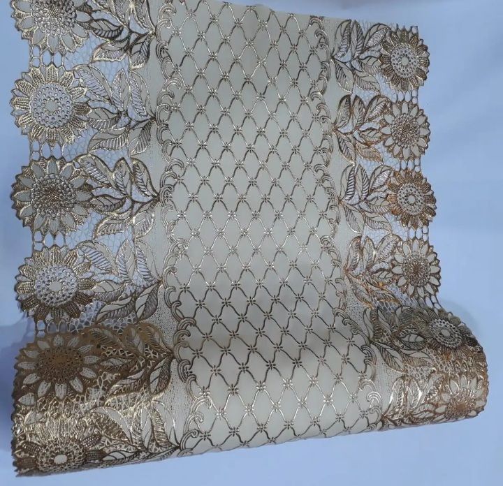 Dressing Table and side Table mats sheet golden colour 3 yard