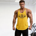 Men's Cotton Gym Stringer Tank Tops PUSH YOUR LIMITS Running Vests Y-Back Bodybuilding Sleeveless Shirt Muscle Fitness Singlets.