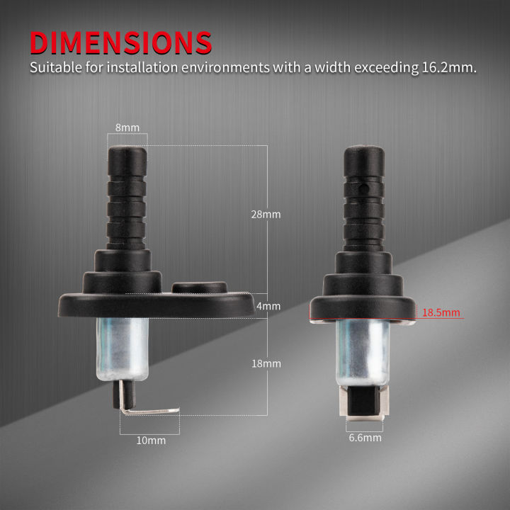 DaierTek%205PCS%20Door%20Pin%20Switch%2012V%20Alarm%20Hood%20Pin%20Switch%20Momentary%20Universal%20Adjustable%20Door%20Jamb%20Flange%20Light%20Switch%2020A%2012V%20-%20Image%204