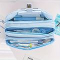 New Large Capacity Pencil Case Stationery Pen Bag Beauty Bag Portable Cosmetic Storage Bag Back to School Student Supplies.