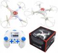 WonderTech Super Mini RC 6-Axis Gyro Remote Control Quadcopter Flying Drone with LED Lights, White. 