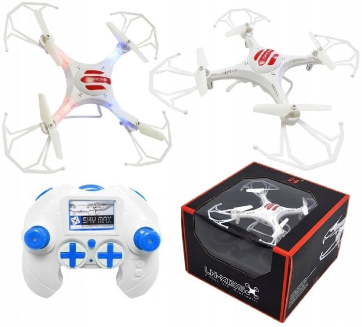 WonderTech Super Mini RC 6-Axis Gyro Remote Control Quadcopter Flying Drone with LED Lights, White