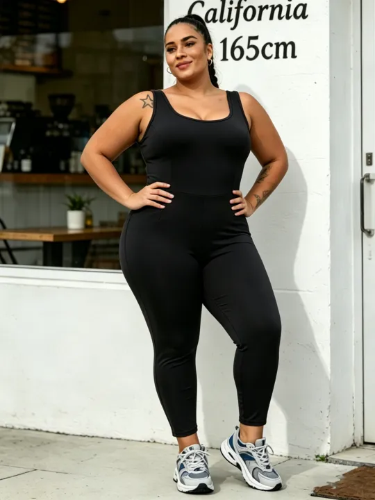 Plus%20Size%20Women%20Workout%20%20Jumpsuit%20Yoga%20%20Bodycon%20One%20Piece%20Tank%20Top%20Leggings%20Romper%20Plus%20Jumpsuit%20-%20Image%202