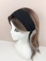 4Pcs/Set Fashion Knitted Hair Bands Women Solid Color Wide Elastic Headband Sport Yoga Hairband Soft Wash Face Makeup Headwrap. 