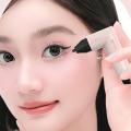 2 PCS New Lazy Integrated Eyeliner Rotating Eyeliner Stamp Pen Long Lasting Natural Waterproof Double Head Seal Eyeliner. 