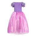 Rapunzel Dress for Girls Cinderella Belle Dress Up Fantasy Children Birthday Party Princess Costume Kids Halloween Clothes.