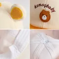 Cartoon Bear Baby Baseball Cap With Ears Cute Animal Sun Hat for Boys Girls Casual Infant Peaked Hat. 