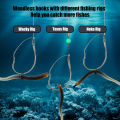 9KM 25Pcs Wacky Rig Hooks Drop Shot Weedless Hook Worm Hook Bass Fishing Hook for Wacky Rigging. 