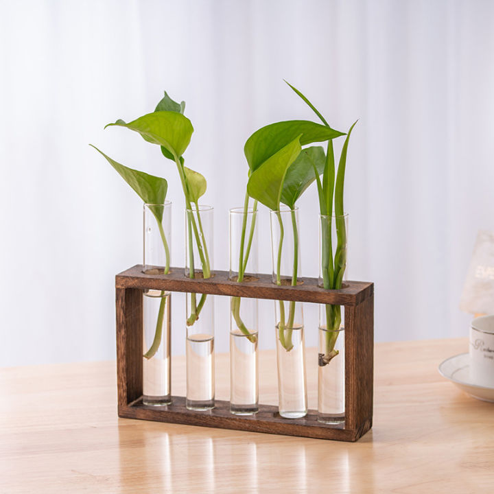 Hydroponic%20Plants%20Container%20with%20Wood%20Frame%20Transparent%20Glass%20Test%20Tube%20Vase%20Flower%20Pot%20Home%20Tabletop%20Bonsai%20Decorations%20Crafts%20-%20Image%204