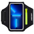 HAISSKY 7.0 Large Zipper Running Sports Armband For iPhone 16 15 14 13 12 Pro Max 15 Plus Samsung S24 Ultra Anti-Fall Arm Pouch. 
