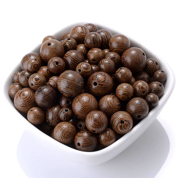 20-100pcs%206/8/10/12mm%20Wood%20Loose%20Beads%20Natural%20Crude%20Wooden%20Beads%20For%20Jewelry%20Making%20Bracelet%20Necklace%20Earring%20DIY%20Keychain%20-%20Image%203