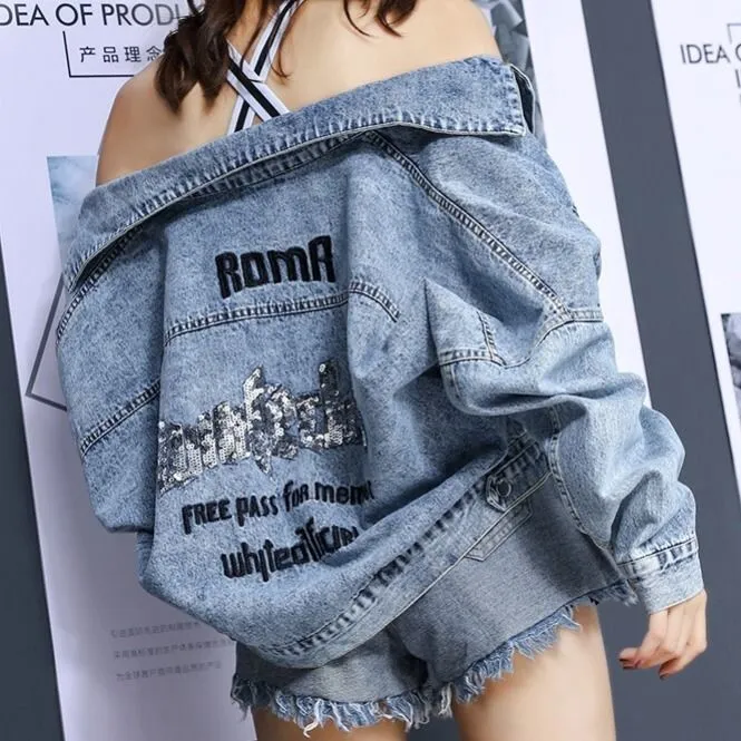 Women's%20denim%20jacket%20Korean%20version%20of%20the%20jacket%20Korean%20version%20of%20the%20long-sleeved%20sunscreen%20vintage%20collar%20striped%20shirt%20-%20Image%207