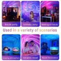 Starry Sky Projection Light Water Pattern Northern Lights Atmosphere Light Creative Colorful Rotating Light Bedhead Night Light. 