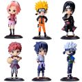 Bandai Naruto Anime Figure Shippuden Uchiha Sasuke Hatake Kakashi Namikaze Minato Action Figure Collection Model Toys . 