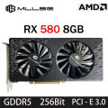 MLLSE AMD RX 580 8GB 2048SP Gaming Graphics Card GDDR5 256Bit PCI-E 3.0 ×16 8Pin Radeon GPU Rx 580 Video Card Placa De Video.
