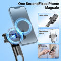 C20 Magnetic Selfie Stick Tripod for iPhone 12-16 Pro Max Travel Stand with Magsafe Phone Clamp for Android Smartphone. 