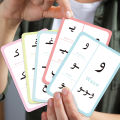 28pcs Arabic Educational Alphabet Flash Cards For Arabic Beginner Or Early Tutoring School Interesting Learning Interaction Card.