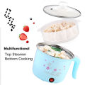 Multifunction Electric Cooker Hot Pot 1-2 People Heating Pan Multi Ramen Pot Machine Mini Rice Cook Kitchen Appliance Korea 220V. 