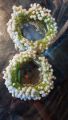 Artificial Babybreath Flower Hair Bun Gajra Crown - Wedding & Party Accessory. 
